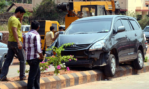 Umesh Kotian injured in car mishap