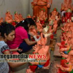 Ganesha Idol preparion