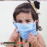 Janmashtami special! : Little Gubbi creates Corona awareness by wearing a mask