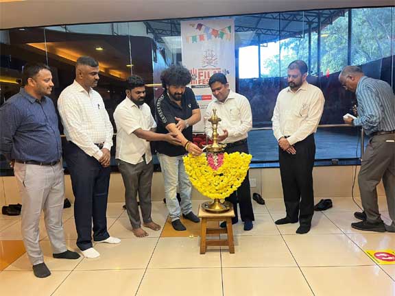 Music director Gurukiran inaugurates Karavali Utsava Film Festival at Bharat Cinemas