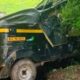 Auto-riksha wrecked